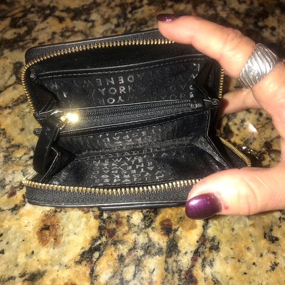 Kate Spade Black Wallet Key Chain - Picture 7 of 8